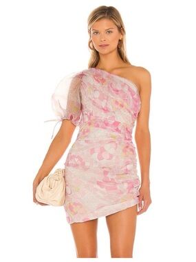 Amanda Uprichard Manuela Dress in Partridge print (pink/yellow floral)